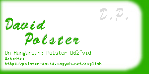 david polster business card